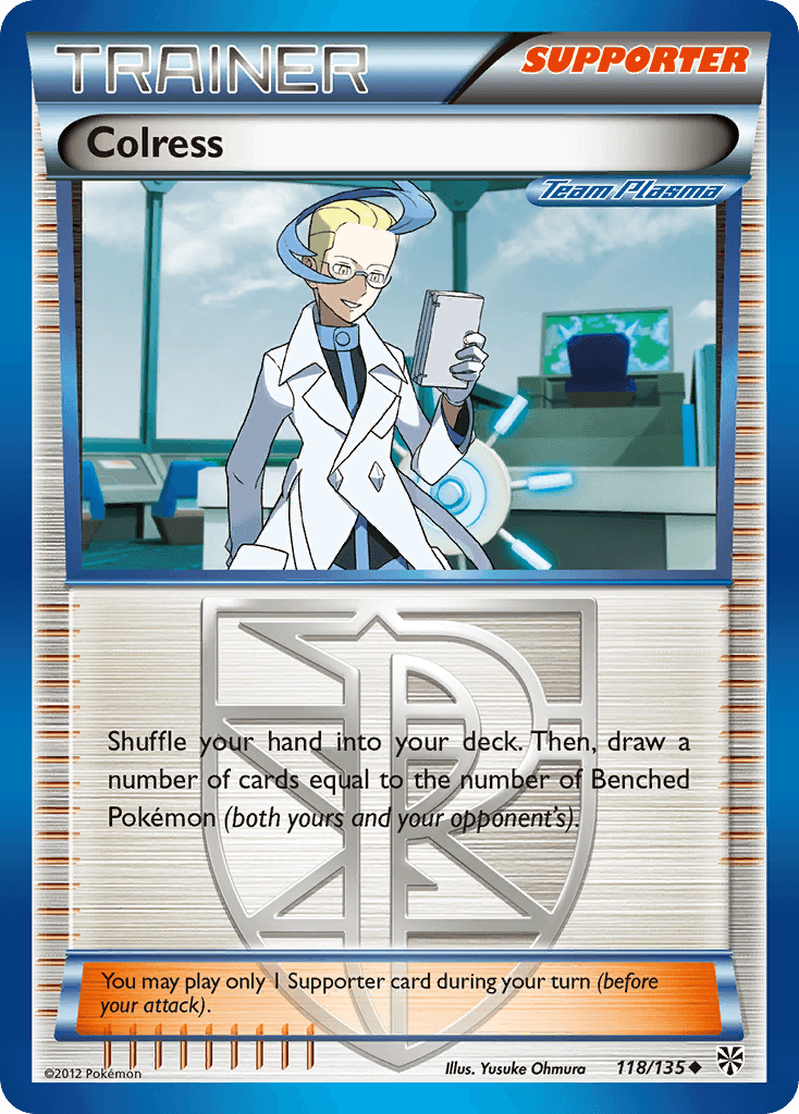 Colress (Team Plasma) — Plasma Storm Pokémon TCG card by Yusuke Ohmura