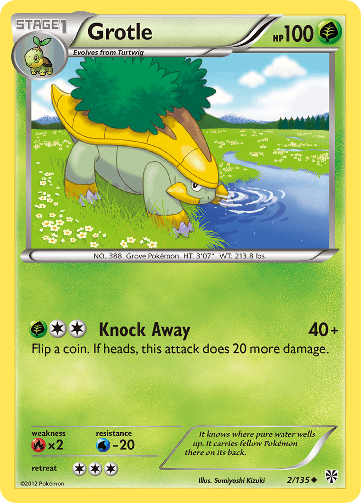 Grotle — Plasma Storm Pokémon TCG card by Sumiyoshi Kizuki