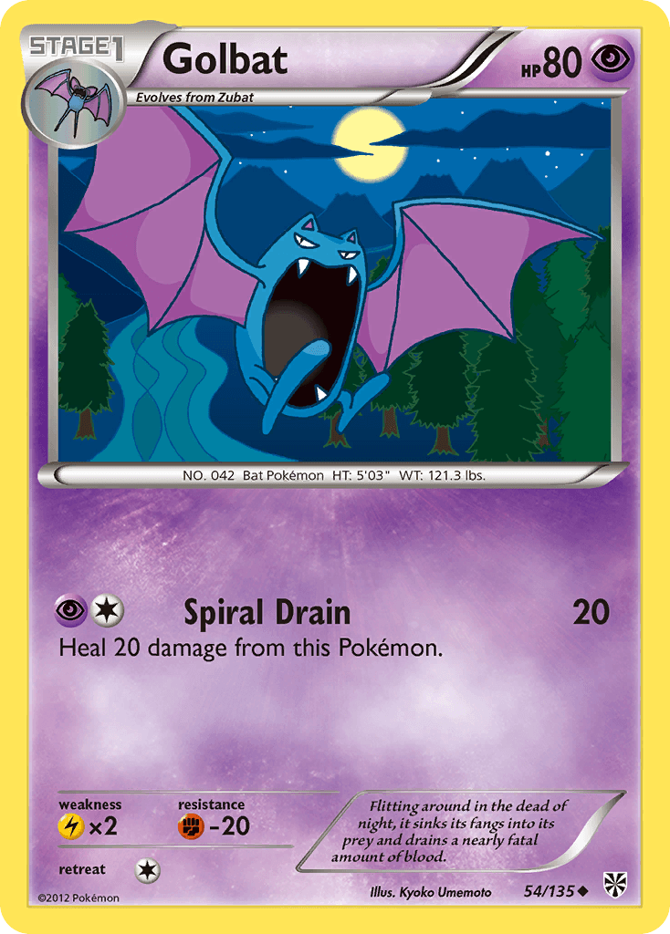 Golbat — Plasma Storm Pokémon TCG card by Kyoko Umemoto
