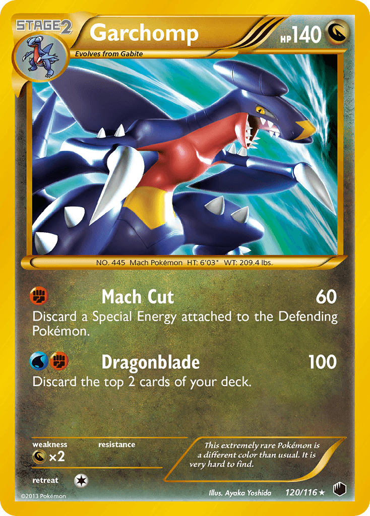 Garchomp (120 Secret Rare) — Pokémon TCG card