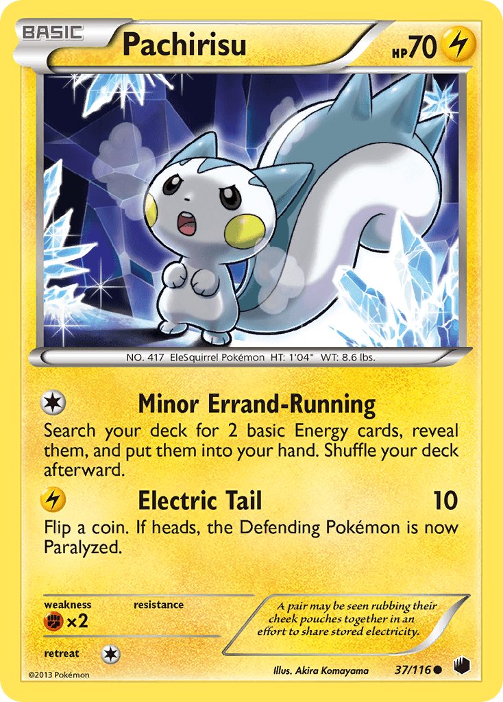 Pachirisu — Plasma Freeze Pokémon TCG card by Akira Komayama