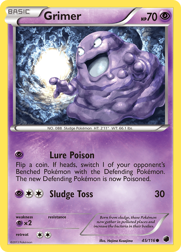 Grimer — Plasma Freeze Pokémon TCG card by Hajime Kusajima