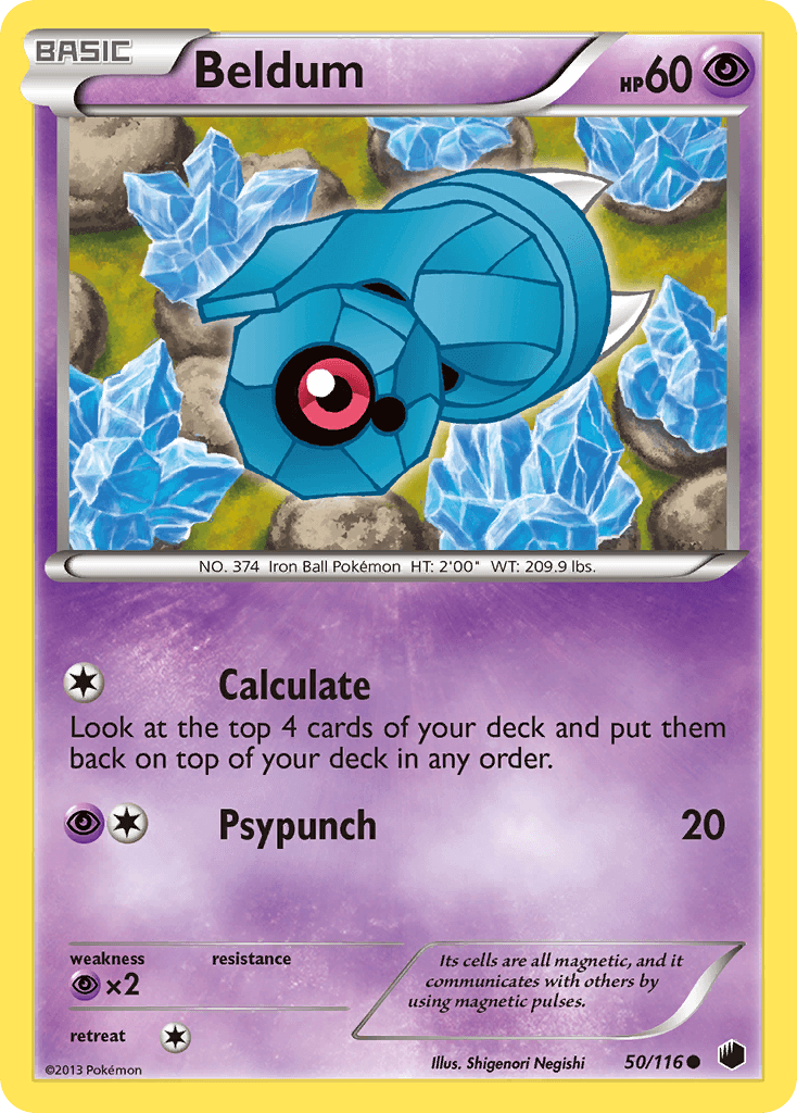 Beldum — Plasma Freeze Pokémon TCG card by Shigenori Negishi
