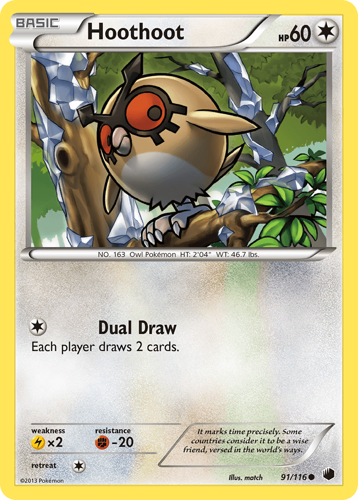 Hoothoot — Plasma Freeze Pokémon TCG card by match