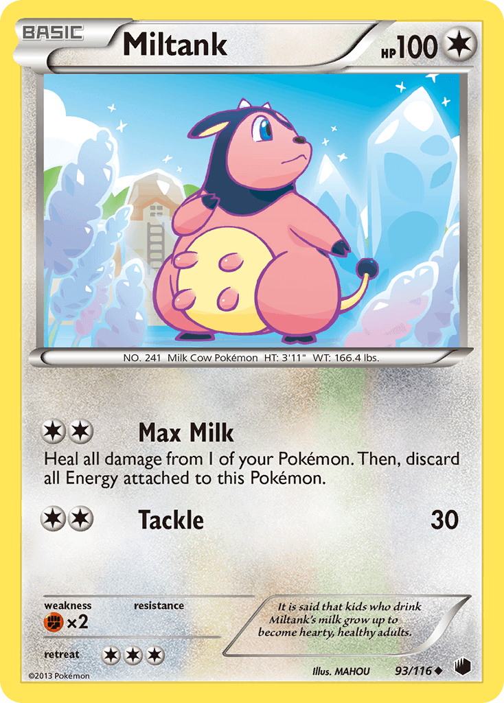 Miltank — Plasma Freeze Pokémon TCG card by MAHOU