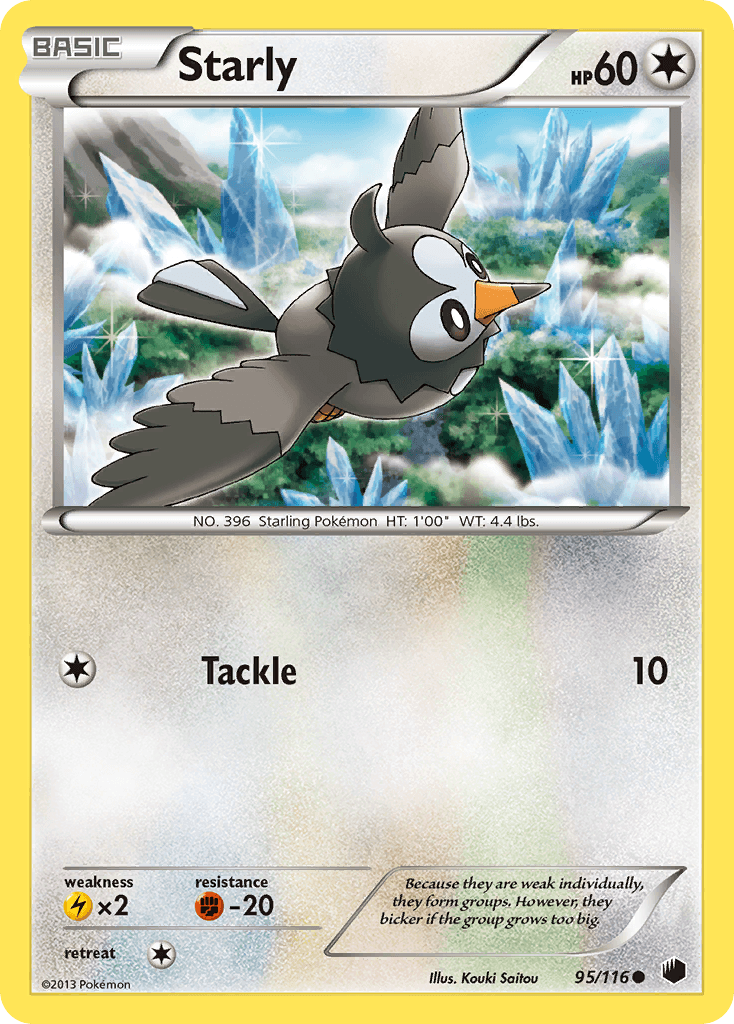Starly — Plasma Freeze Pokémon TCG card by Kouki Saitou