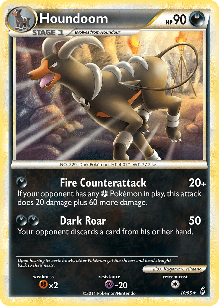 Houndoom — Call of Legends Pokémon TCG card by Kagemaru Himeno