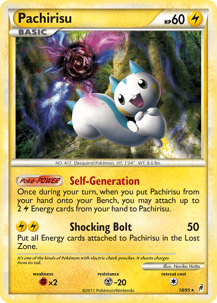 Pachirisu — Call of Legends Pokémon TCG card by Noriko Hotta