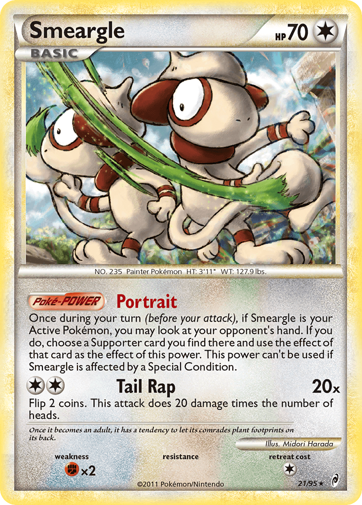 Smeargle — Call of Legends Pokémon TCG card by Midori Harada