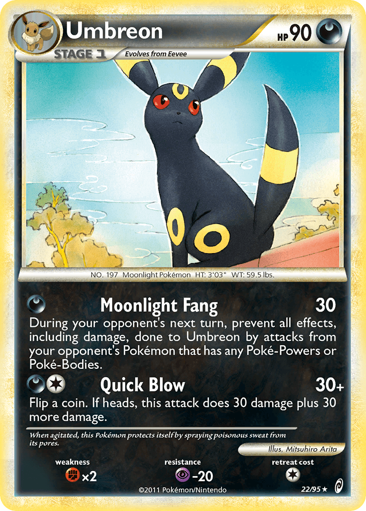Umbreon — Call of Legends Pokémon TCG card by Mitsuhiro Arita