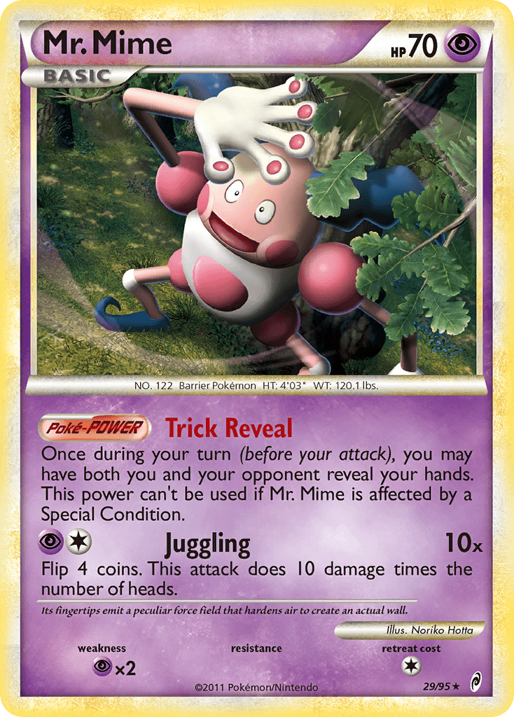Mr. Mime — Call of Legends Pokémon TCG card by Noriko Hotta