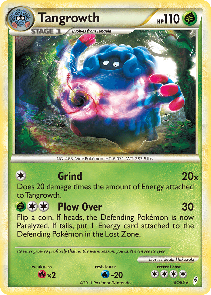 Tangrowth — Call of Legends Pokémon TCG card by Hideaki Hakozaki
