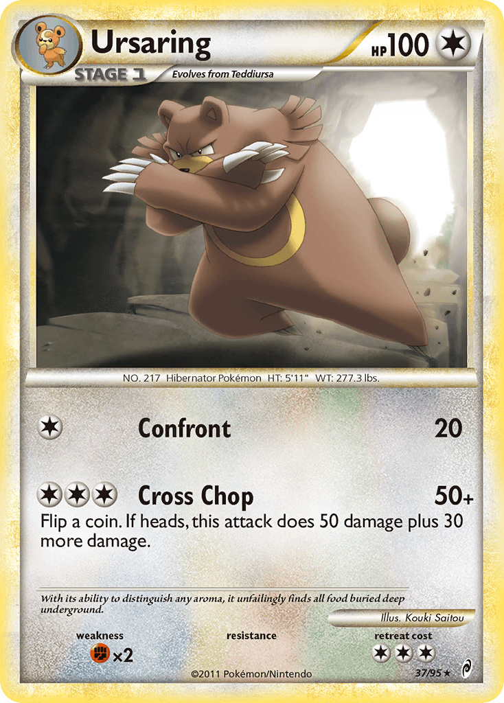 Ursaring — Call of Legends Pokémon TCG card by Kouki Saitou