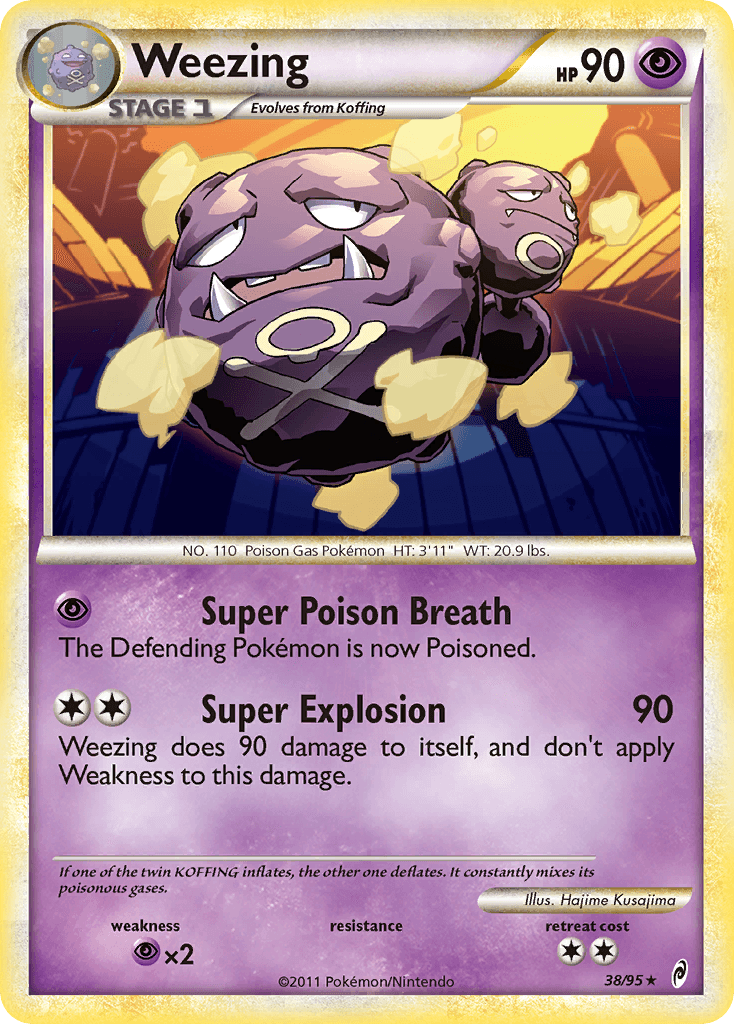 Weezing — Call of Legends Pokémon TCG card by Hajime Kusajima