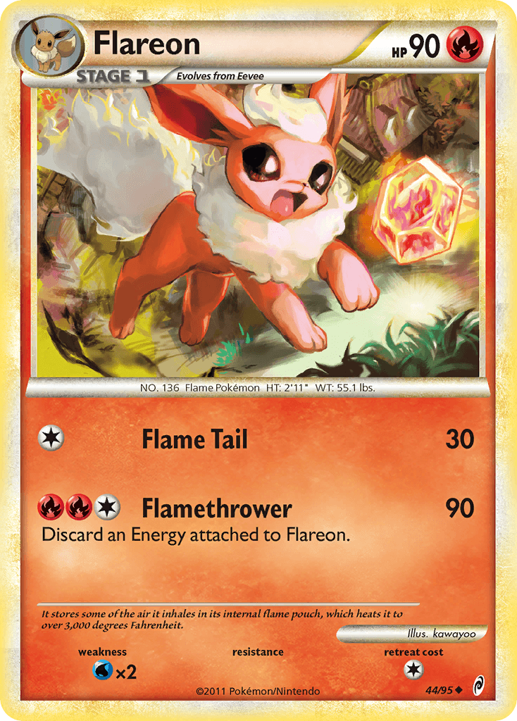 Flareon — Call of Legends Pokémon TCG card by kawayoo