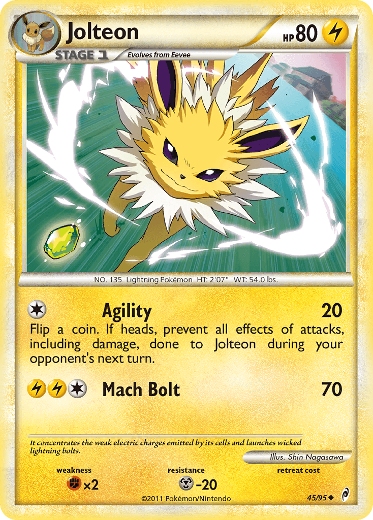 Jolteon — Call of Legends Pokémon TCG card by Shin Nagasawa