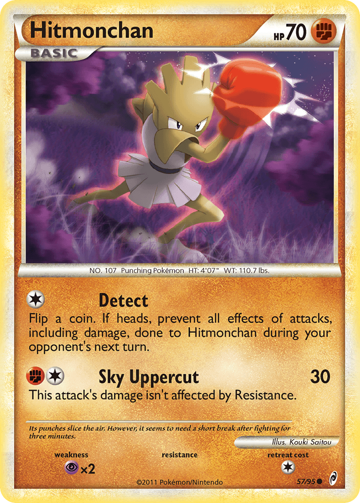 Hitmonchan — Call of Legends Pokémon TCG card by Kouki Saitou