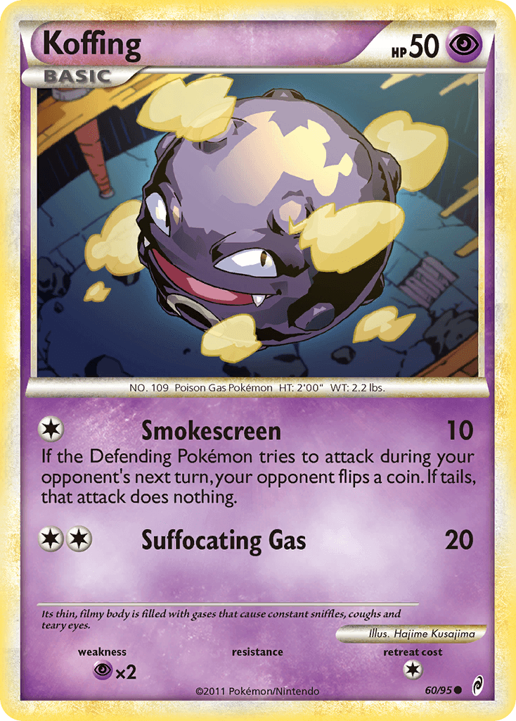 Koffing — Call of Legends Pokémon TCG card by Hajime Kusajima