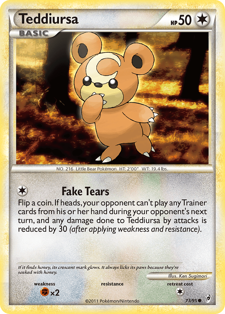 Teddiursa — Call of Legends Pokémon TCG card by Ken Sugimori