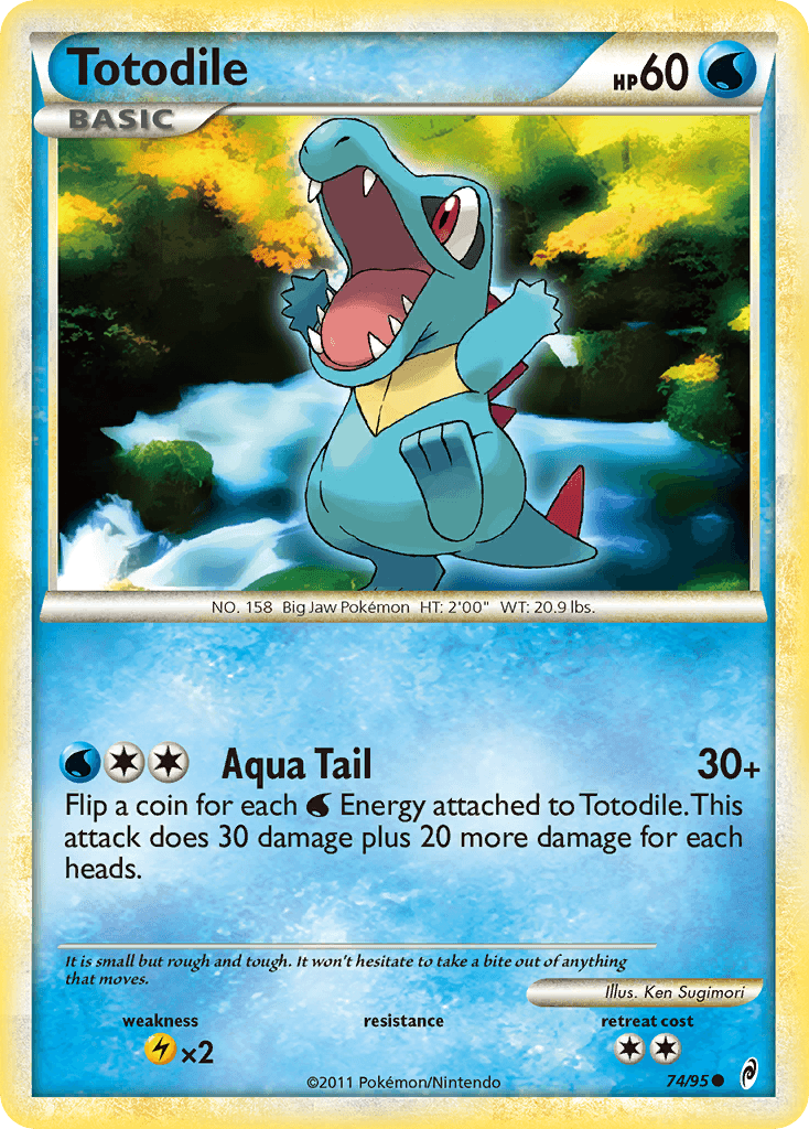 Totodile — Call of Legends Pokémon TCG card by Ken Sugimori