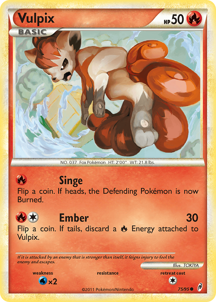 Vulpix — Call of Legends Pokémon TCG card by TOKIYA