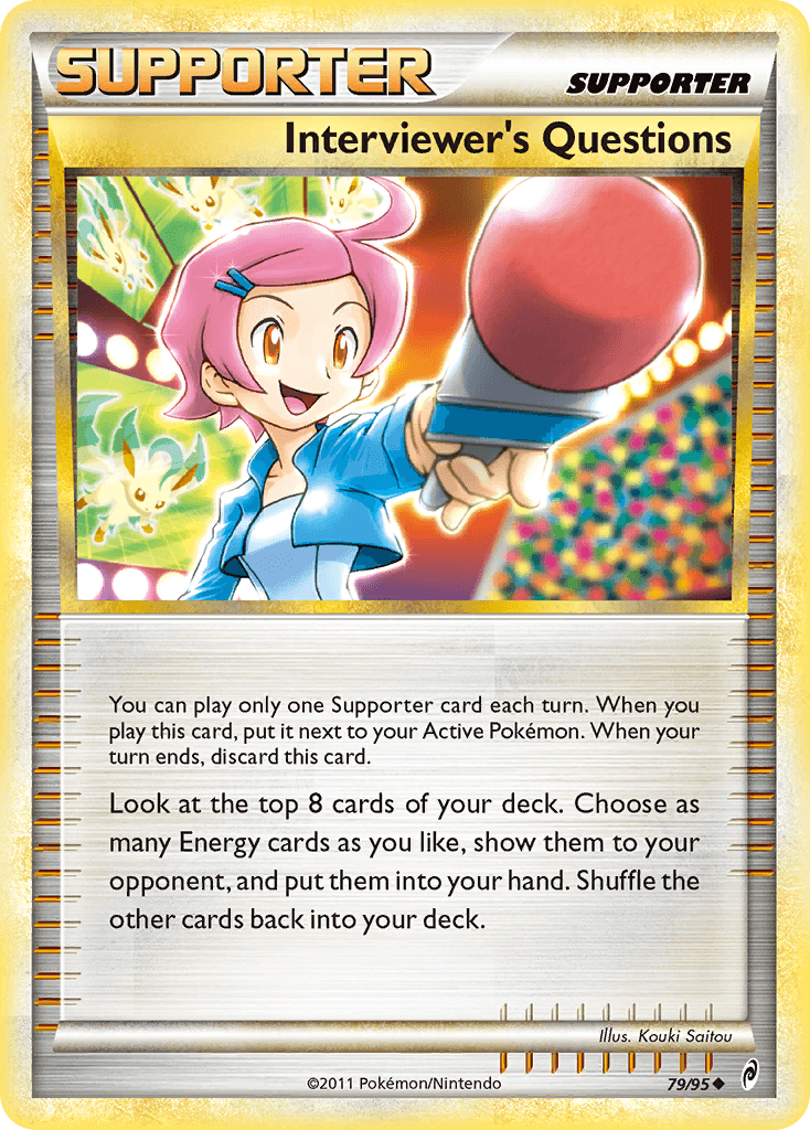 Interviewer's Questions — Call of Legends Pokémon TCG card by Kouki Saitou