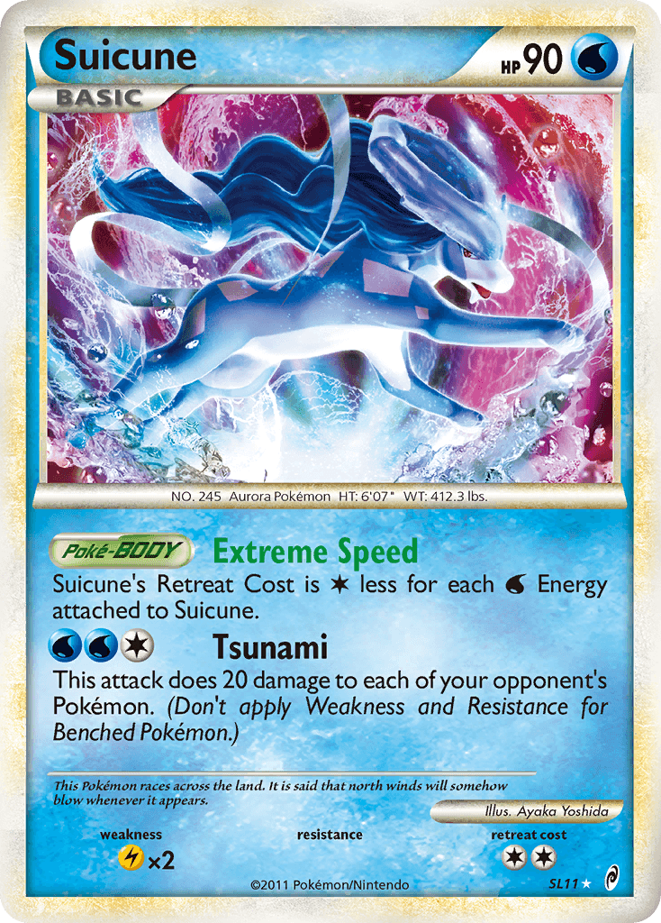 Suicune (Shiny) — Pokémon TCG card