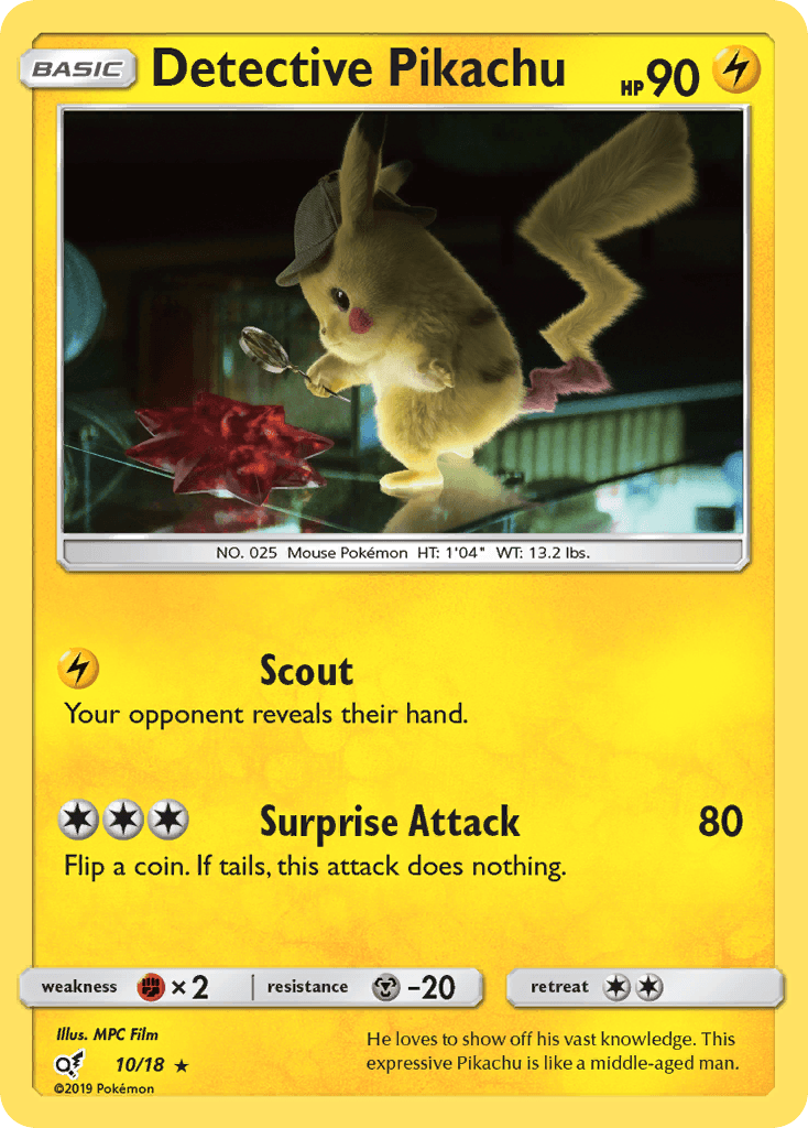 Detective Pikachu — Pokémon TCG card