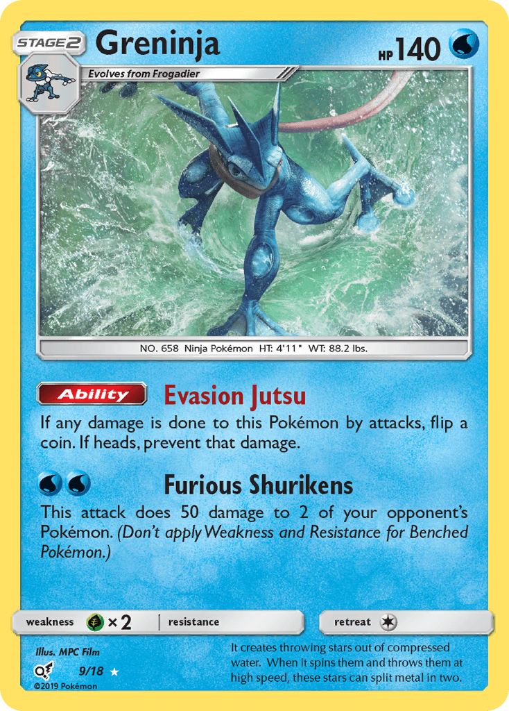 Greninja — Pokémon TCG card