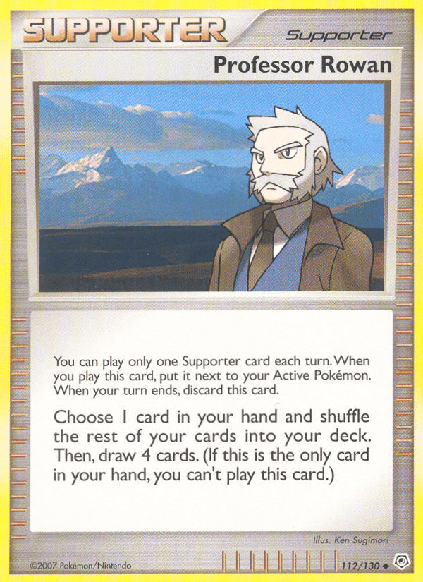 Professor Rowan (2007) — Professor Program Promos Pokémon TCG card by Ken Sugimori