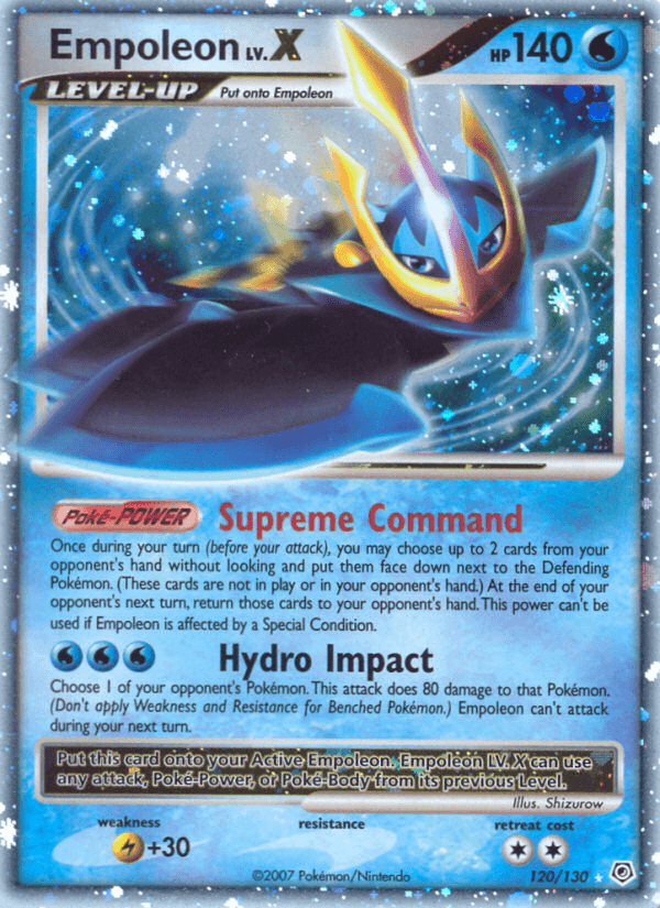 Empoleon LV.X — Pokémon TCG card