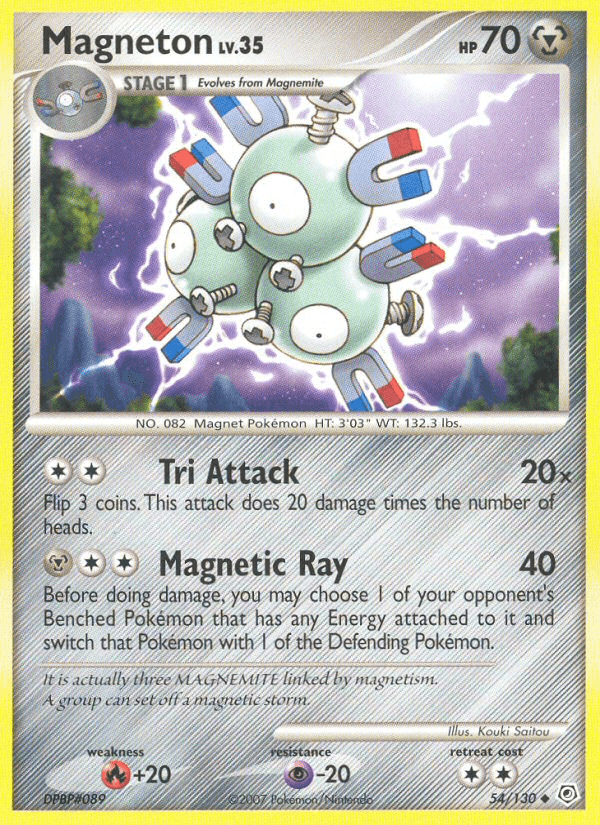 Magneton — Diamond and Pearl Pokémon TCG card by Kouki Saitou