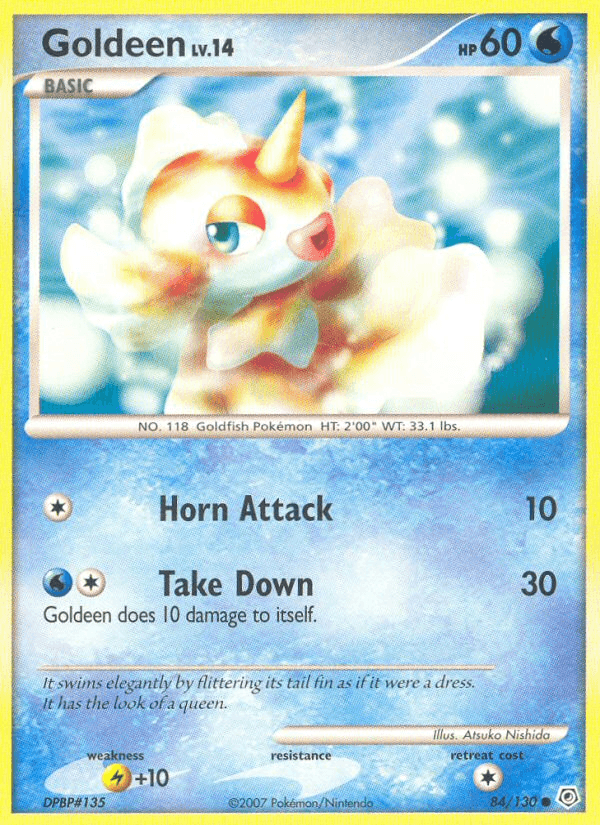 Goldeen — Diamond and Pearl Pokémon TCG card by Atsuko Nishida