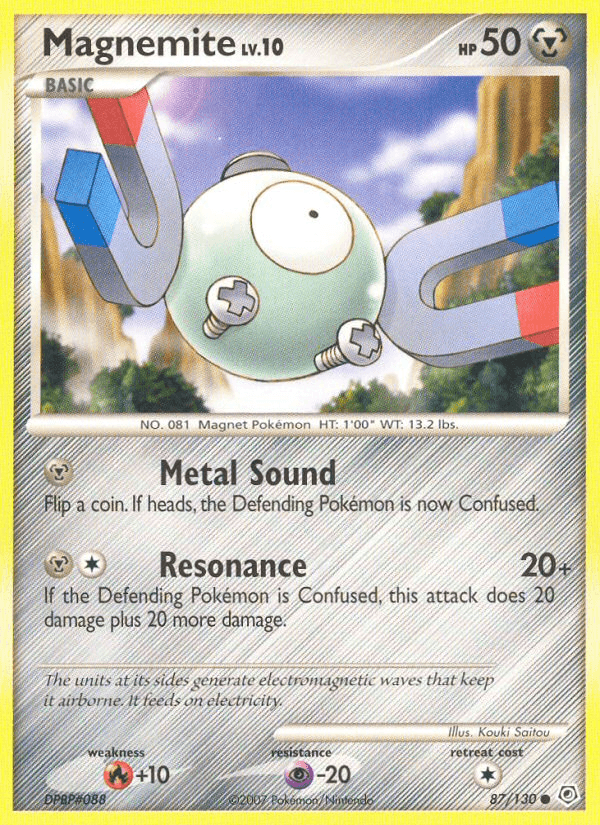 Magnemite — Diamond and Pearl Pokémon TCG card by Kouki Saitou