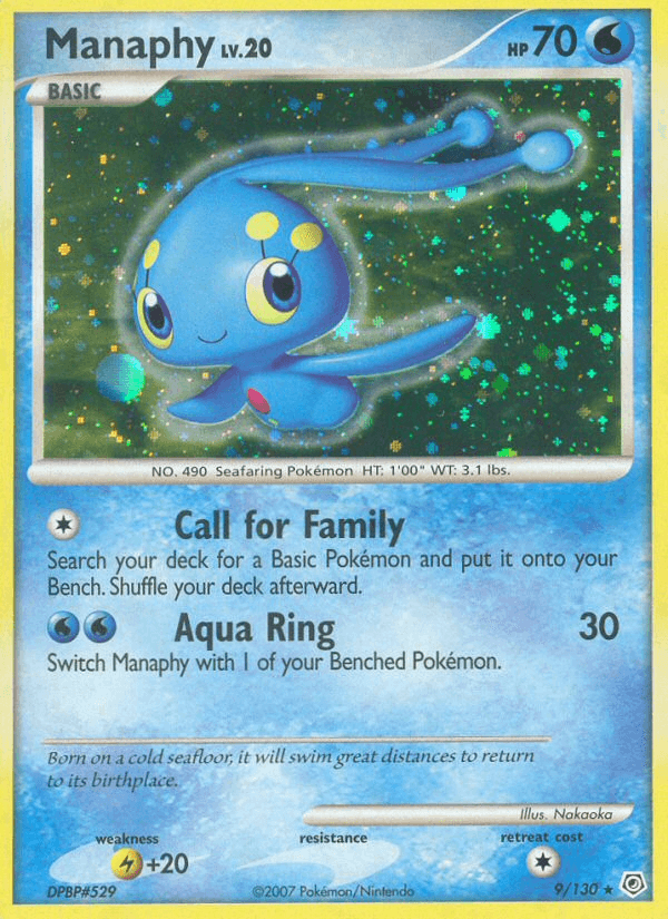 Manaphy — Diamond and Pearl Pokémon TCG card by Nakaoka