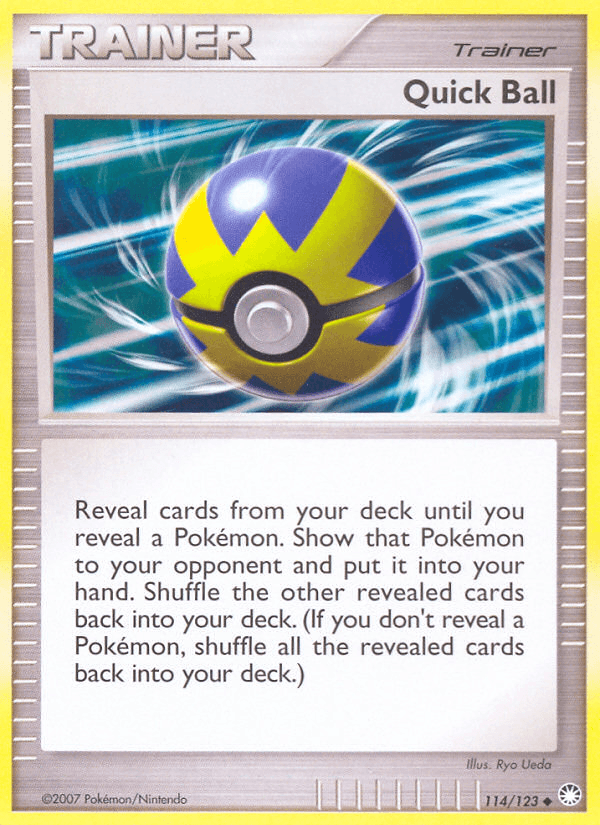Quick Ball — Mysterious Treasures Pokémon TCG card by Ryo Ueda