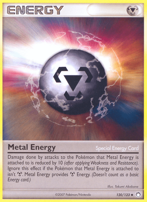 Metal Energy — Mysterious Treasures Pokémon TCG card by Takumi Akabane