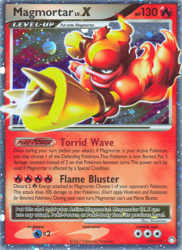 Magmortar Lv.X — Pokémon TCG card