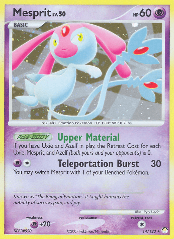 Mesprit — Mysterious Treasures Pokémon TCG card by Ryo Ueda