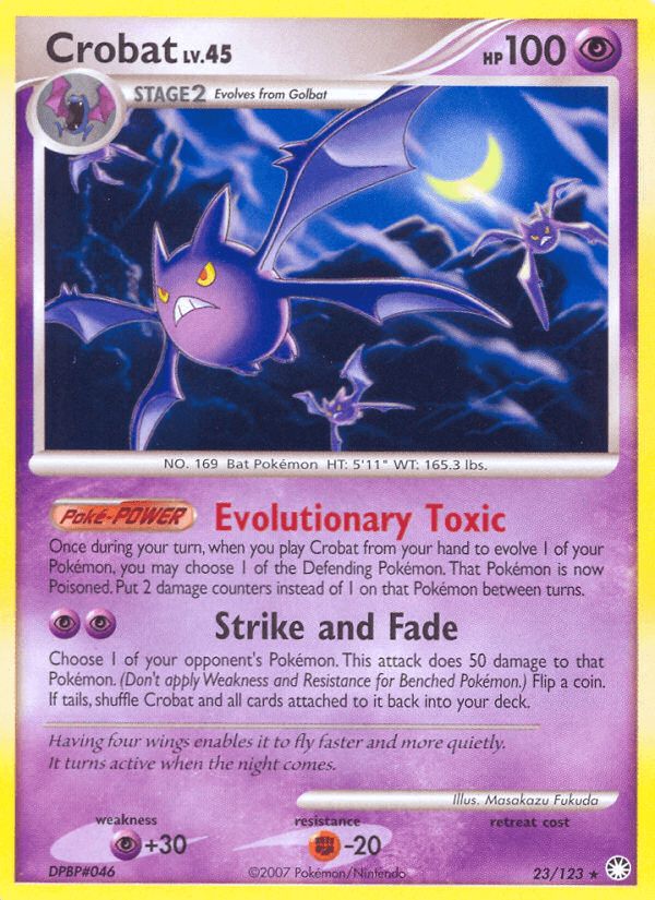 Crobat — Mysterious Treasures Pokémon TCG card by Masakazu Fukuda