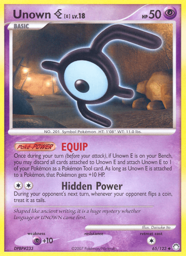 Unown [E] — Mysterious Treasures Pokémon TCG card by Daisuke Ito