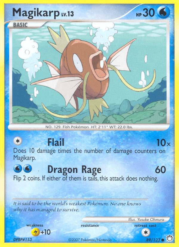 Magikarp — Mysterious Treasures Pokémon TCG card by Yusuke Ohmura