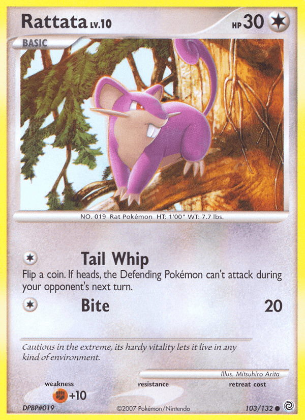 Rattata — Secret Wonders Pokémon TCG card by Mitsuhiro Arita