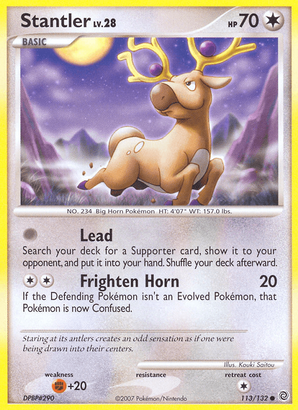 Stantler — Secret Wonders Pokémon TCG card by Kouki Saitou