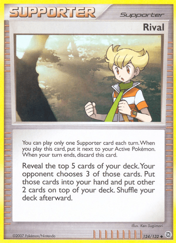 Rival — Secret Wonders Pokémon TCG card by Ken Sugimori