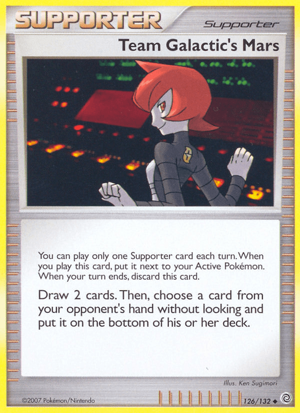 Team Galactic's Mars — Secret Wonders Pokémon TCG card by Ken Sugimori