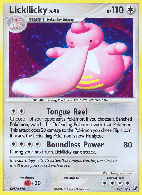 Lickilicky — Secret Wonders Pokémon TCG card by Kazuyuki Kano