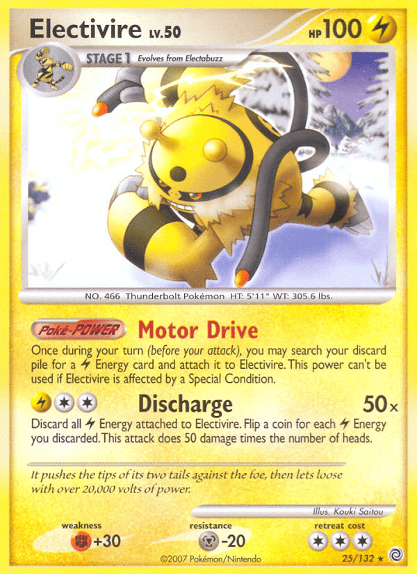 Electivire — Secret Wonders Pokémon TCG card by Kouki Saitou