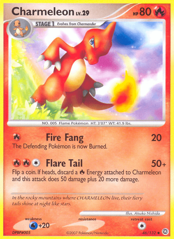 Charmeleon — Secret Wonders Pokémon TCG card by Atsuko Nishida