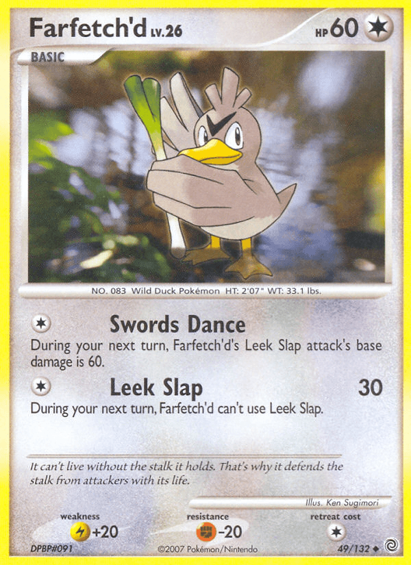 Farfetch'd — Secret Wonders Pokémon TCG card by Ken Sugimori